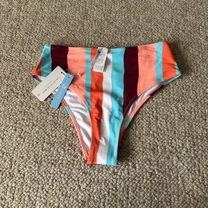 Cupshe Multicolor Striped Bikini Bottom